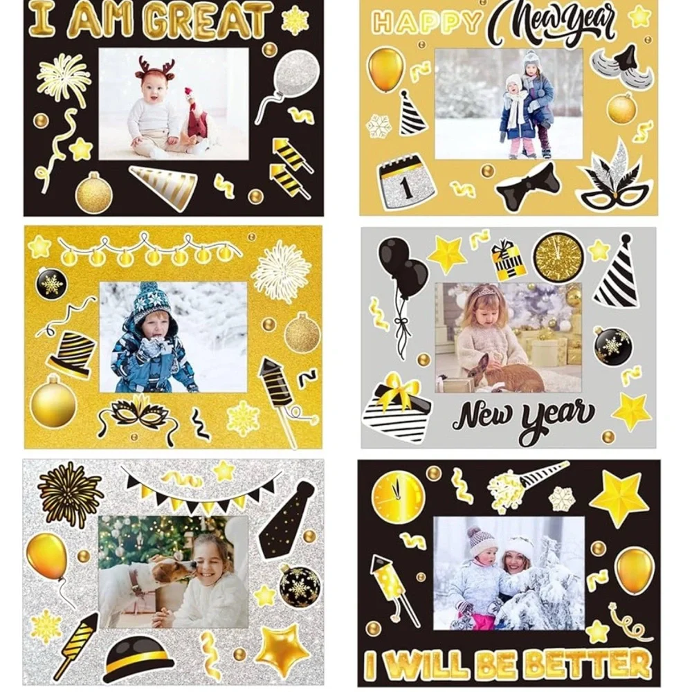 New Year’s photo frame happy new